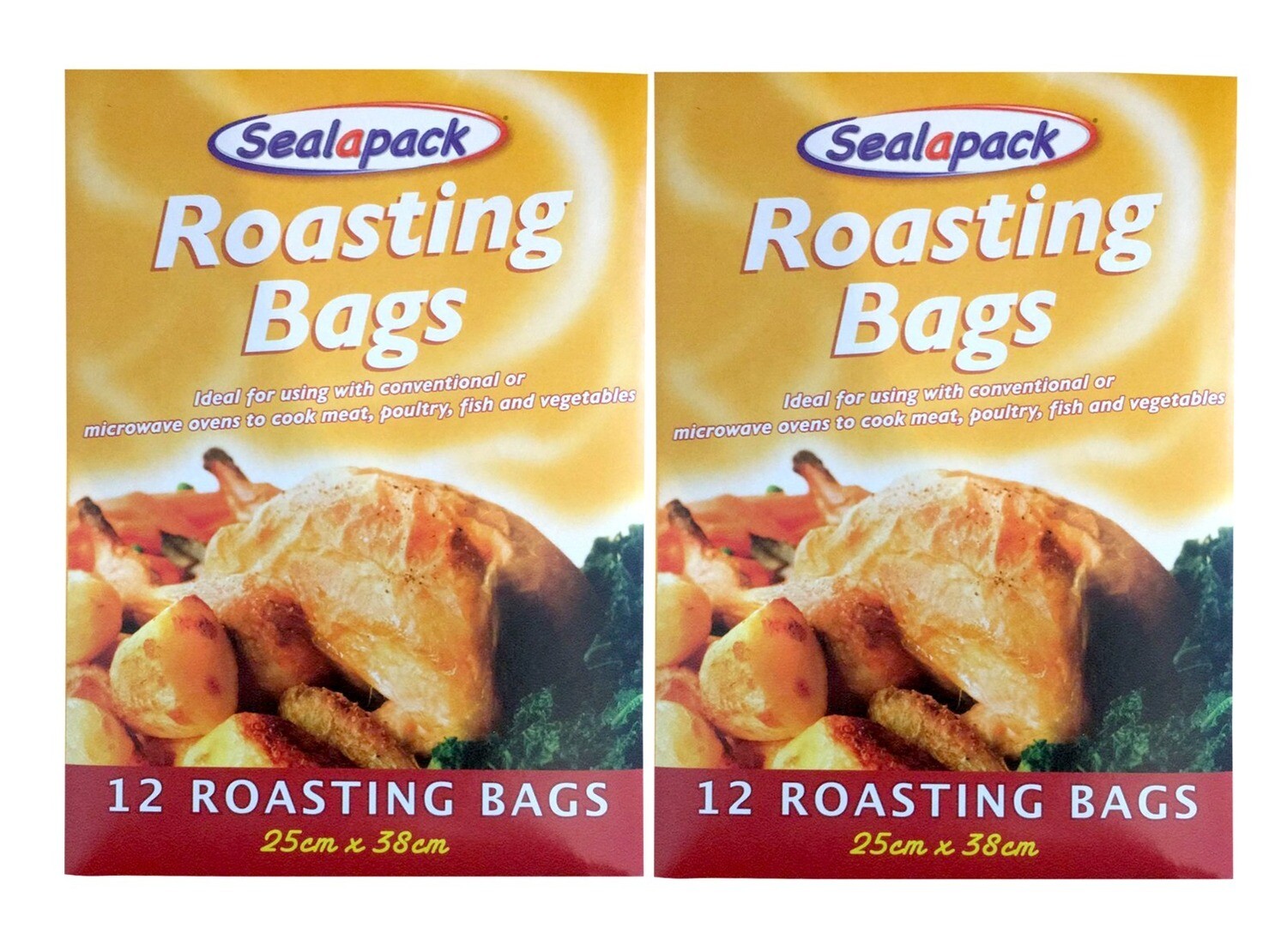 Sealapack Oven Roasting bags for Cooking Meat Turkey Chicken Fish & Veg