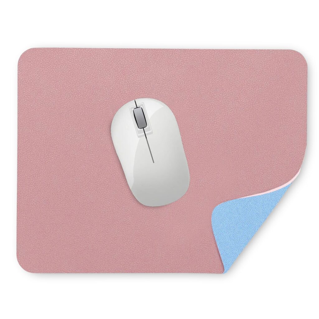 Mouse Pad Non-Stitched Edge, Non-Slip Rubber Base, Soft Textured Surface, and Waterproof with Ultimate Comfort and Durability for Computers, Laptop, Office & Home Aesthetic Collection (Reversible)